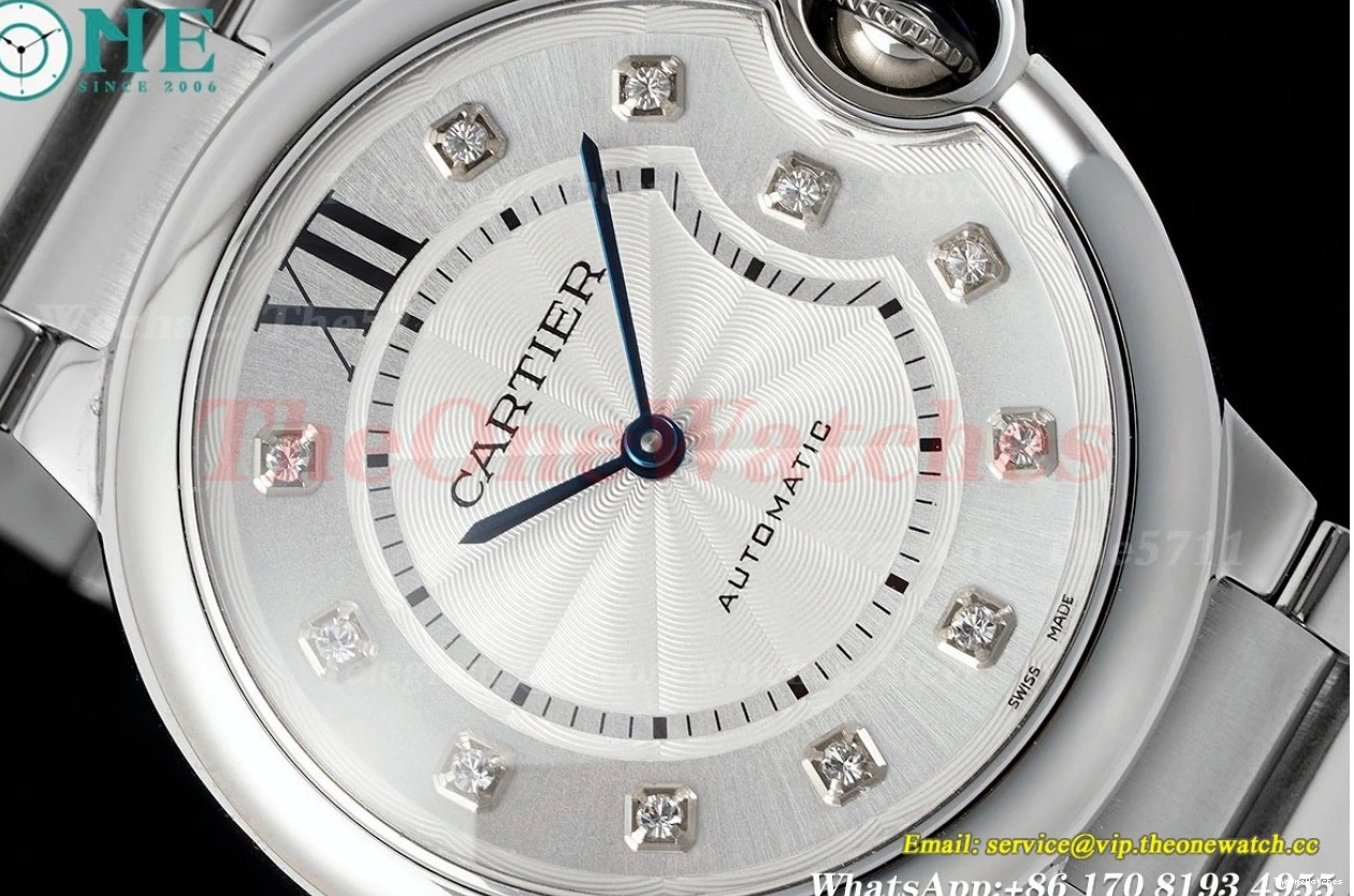 AF NH05 SS De Ballon SS Bleu Cartier 36mm Dia White 0509